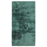 2' X 5' Green Natural off white Medical Grade Double Sheepskin Throw Blanket