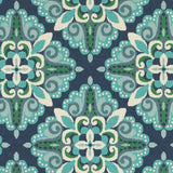 5?x8? Blue and Green Floral Indoor Outdoor Area Rug
