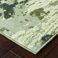 7?x10? Gray and Ivory Abstract Area Rug