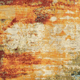 8?x11? Blue and Red Distressed Area Rug