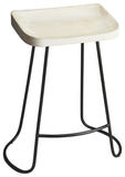 Backless Wood Counter Stool