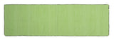 3' X 8' Apple Green Soft Stripes Runner Rug