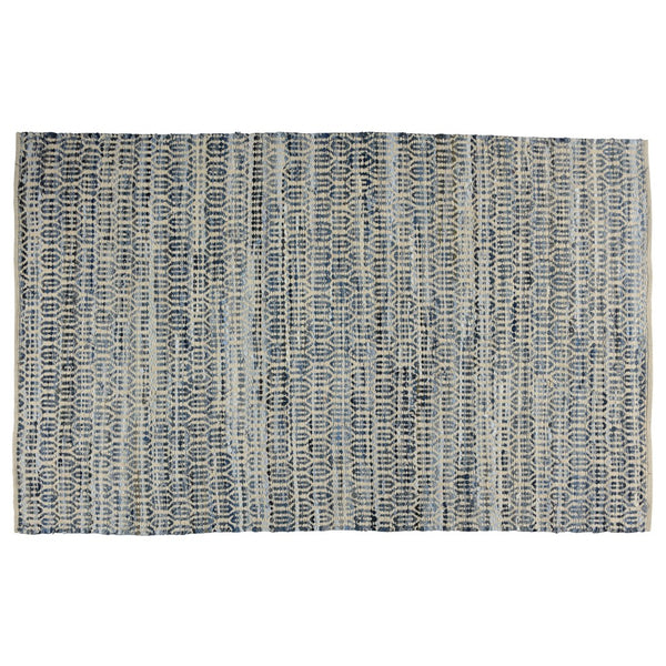 5? x 8? Blue and Gray Ogee Area Rug