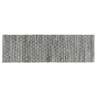 3' X 8' Blue and Gray Ogee Runner Rug