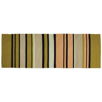 3' X 8' Multicolored Stripes Runner Rug