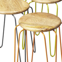 Stackable Iron Colored Stools