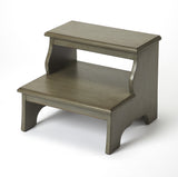 Handcrafted Silver Satin Step Stool