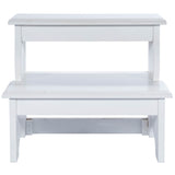 Handcrafted White Step Stool