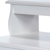 Handcrafted White Step Stool