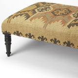 Shades of Brown Southwest Lodge Jute Ottoman