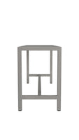 Sleek Modern Brushed Nickel Bench