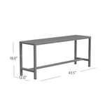 Sleek Modern Brushed Nickel Bench