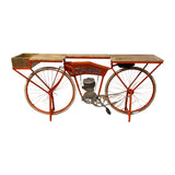 Orange Flying Merkel Motorcycle Bar Cart