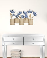 Metal Flower Pots Wall Decor
