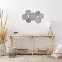 Floral Design Round Wall Decor