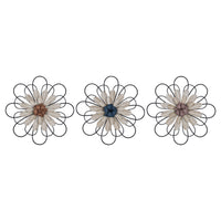Black Metal Floral Wall Decor