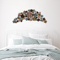 Multicolor Arched Floral Wall Decor