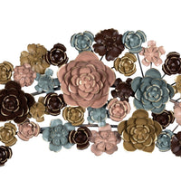 Multicolor Arched Floral Wall Decor
