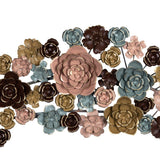 Multicolor Arched Floral Wall Decor