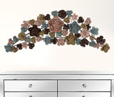 Multicolor Arched Floral Wall Decor
