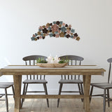 Multicolor Arched Floral Wall Decor