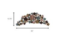 Multicolor Arched Floral Wall Decor