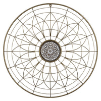 Bohemian Gold Wire Mandala Wall Decor