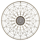 Bohemian Gold Wire Mandala Wall Decor