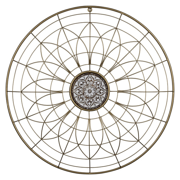 Bohemian Gold Wire Mandala Wall Decor