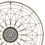 Bohemian Gold Wire Mandala Wall Decor