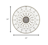 Bohemian Gold Wire Mandala Wall Decor
