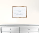 Inhale Love Exhale Gratitude Framed Wall Art