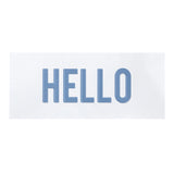 White and Blue Metallic Wall Plaque
