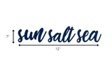 Blue Wooden Sun Salt Sea Wall Decor