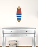 Mini Striped Surfboard Wall Decor
