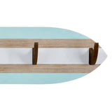 Surfboard Shaped Wall Hooks