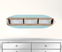 Surfboard Shaped Wall Hooks