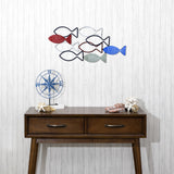 Colorful Fish Design Metal Wall Art