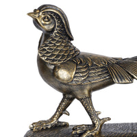Antique Gold Pheasant Statue