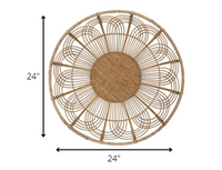 Jumbo Bohemian Bamboo Decorative Wall Basket