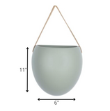 Ceramic Green Hanging Planter