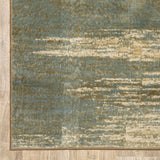 3?x5? Blue and Brown Distressed Area Rug