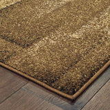 8?x10? Brown and Beige Distressed Blocks Area Rug
