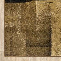 8?x10? Brown and Beige Distressed Blocks Area Rug