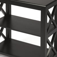 Vance Black Licorice Bookcase