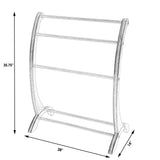 Glossy White Blanket Stand