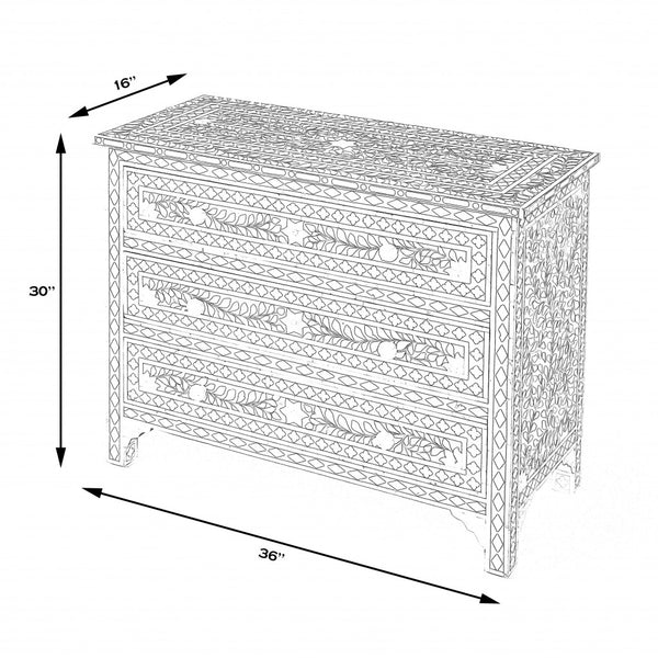 Victoria Mother Of Pearl Drawer Chest
