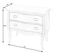 Rochelle White  2 Drawer Chest