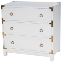 Forster Glossy White Campaign Chest