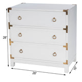 Forster Glossy White Campaign Chest